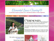 Tablet Screenshot of elementalspaceclearing.com